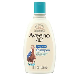 Aveeno Kids Curly Hair Shampoo with Oat Extract & Shea Butter for Sensitive Skin & Scalp 354ml
